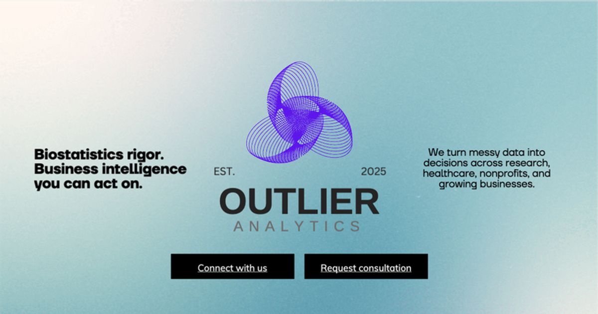 Outlier Analytics LLC | Biostatistics & Business Analytics Consulting